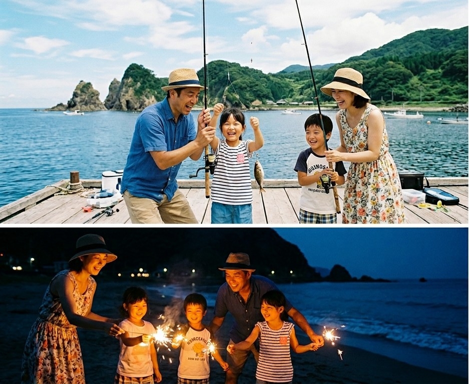 【お子様歓迎】海釣りデビュー応援♪手持ち花火特典付！夏休みファミリープラン