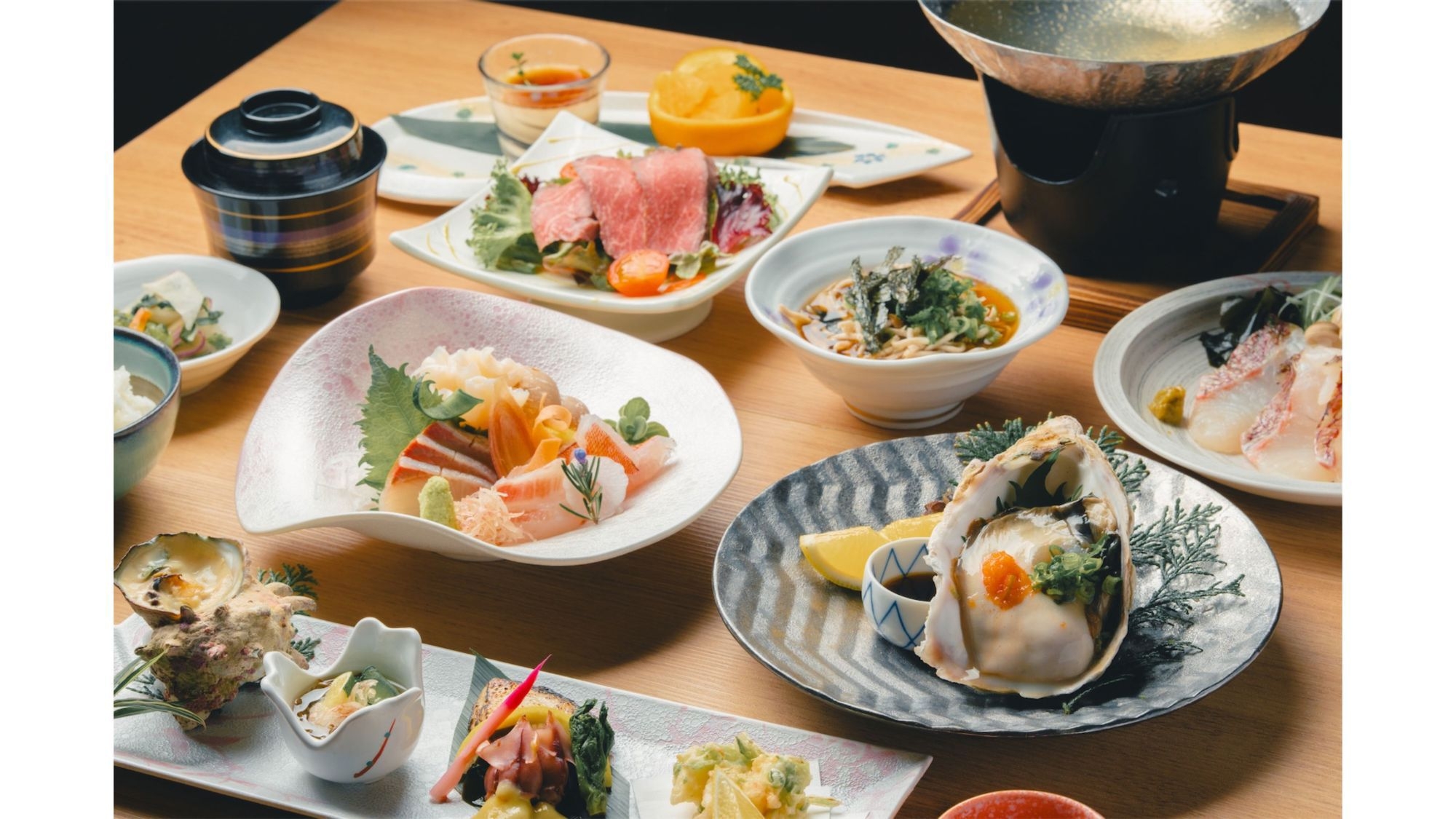 【地元食材を厳選】島育ちの料理長が贈る、隠岐を五感で悦ぶ「五法」の美食会席