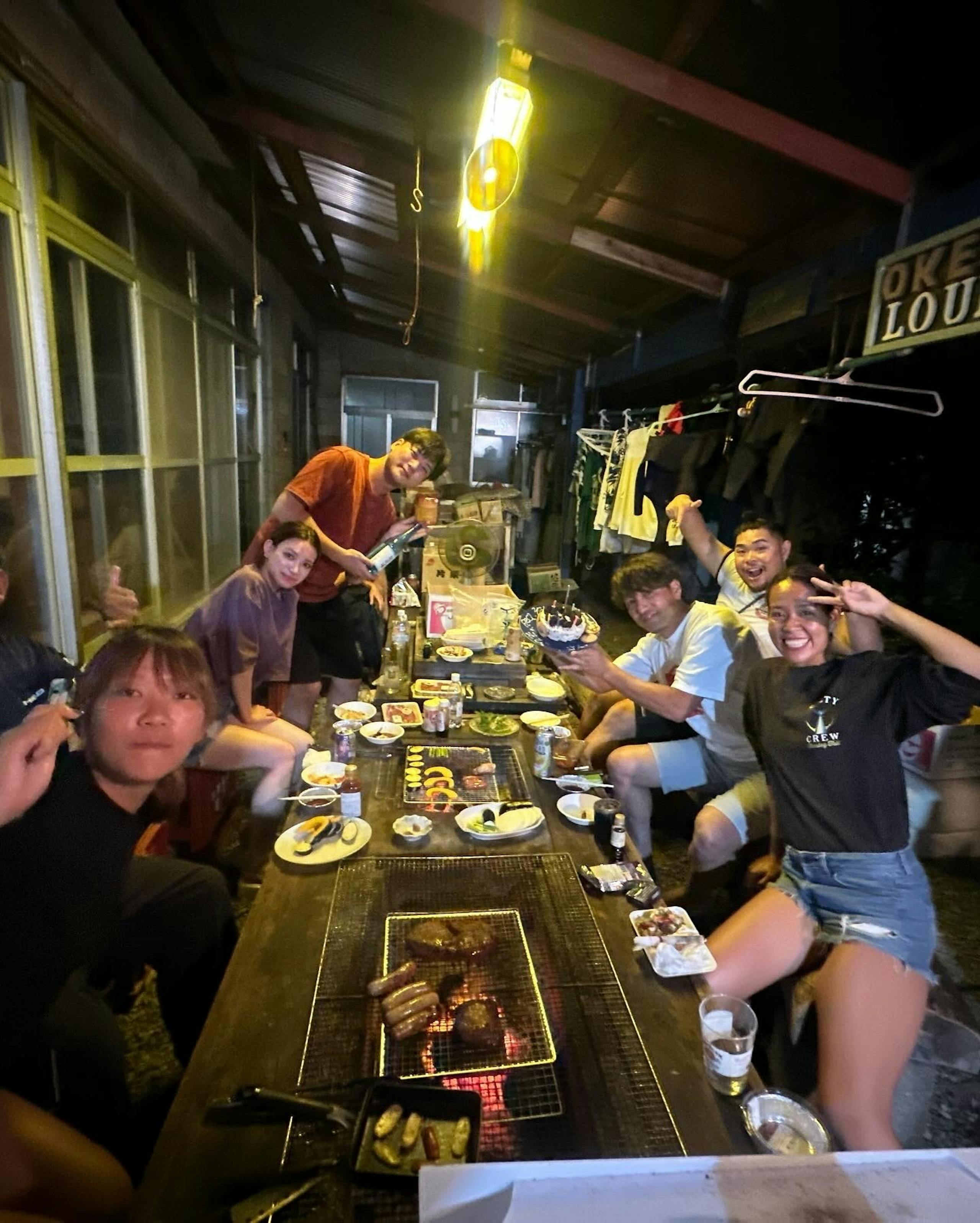 庭のBBQスペース