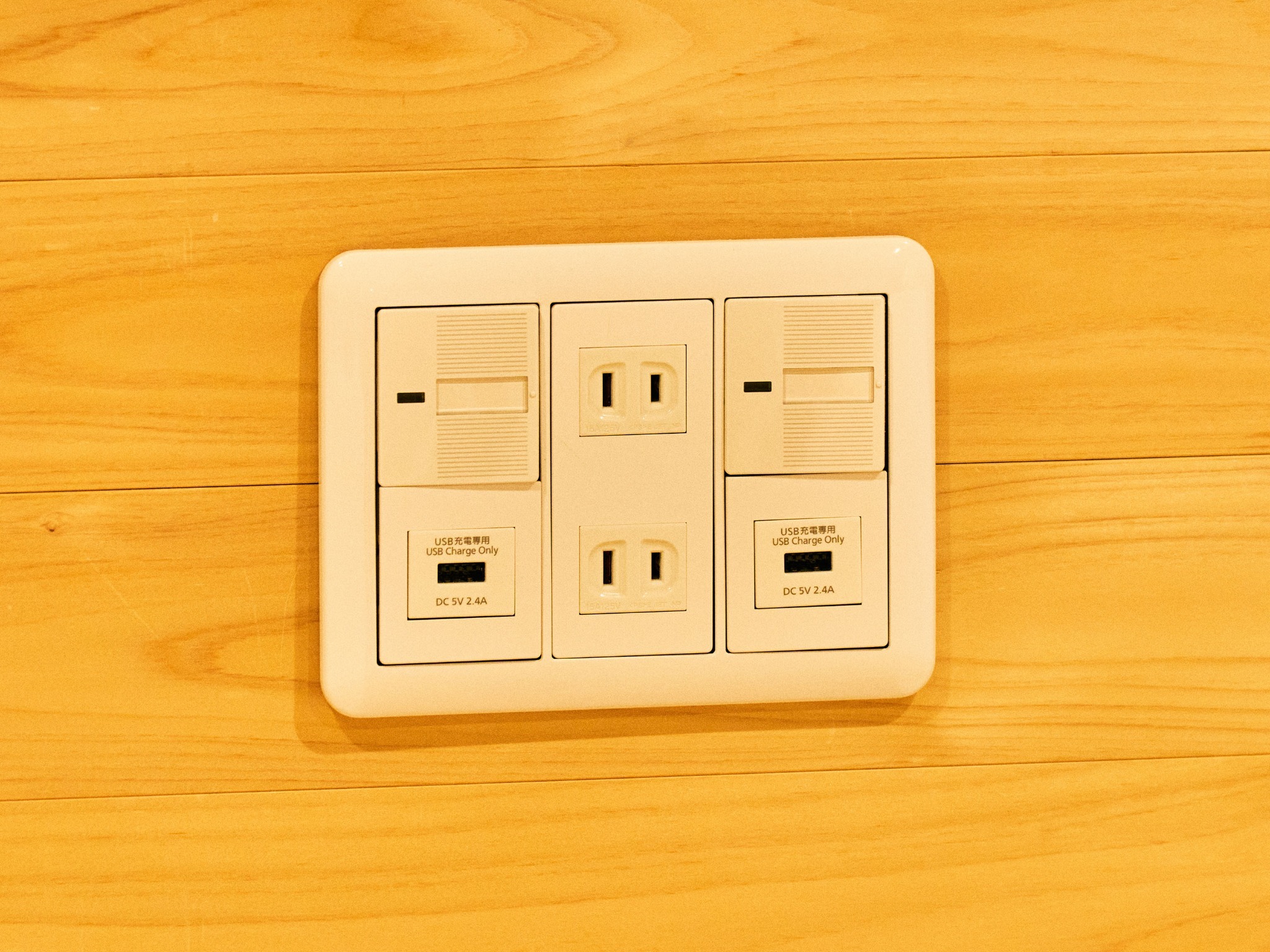 ・【設備】コンセントとUSBでも充電が可能　荷物を少しでも軽減できます