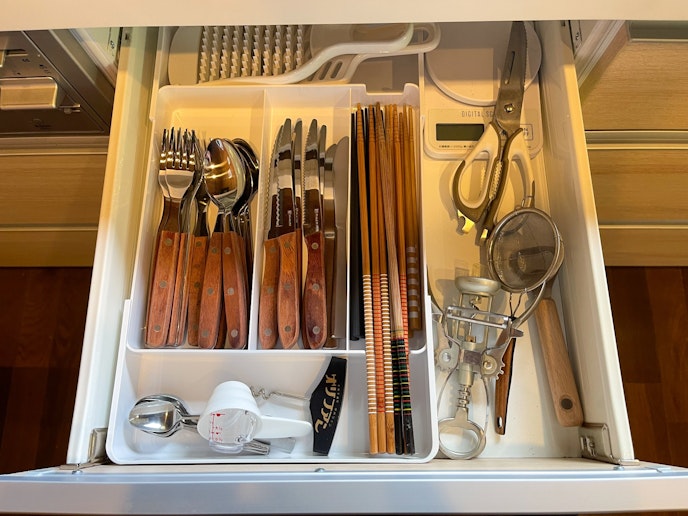 豊富なカトラリー