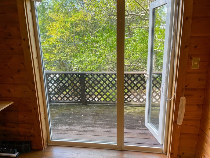 リビングからは直接ベランダに繋がってます。