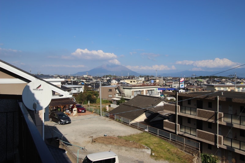 桜島を望む風景