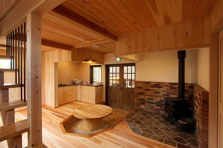 シンク＆コンロのついたキッチンもあり、窯以外の調理も分担できます。...