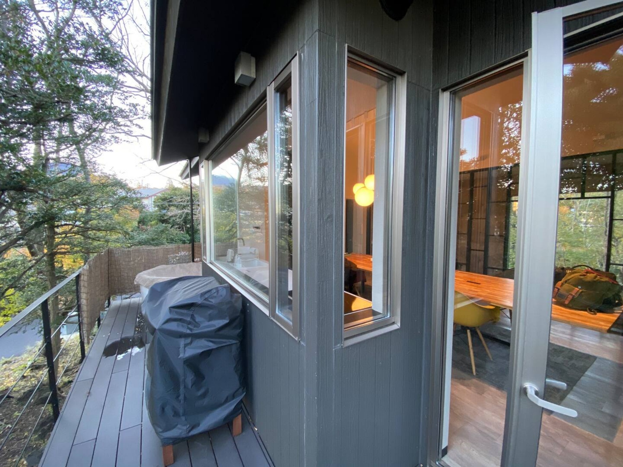 開放的なテラス