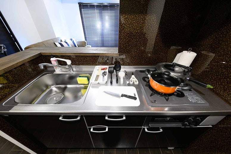 Necessary kitchen supplies are provided☆...