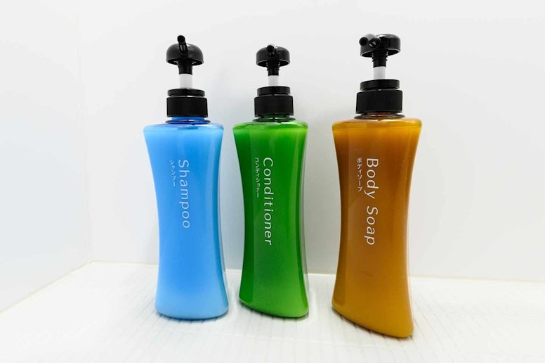 Shampoo, Conditioner, and Body Soap is...