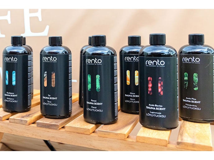 サウナのセルフロウリュ専用オイルrentoを7種類取り揃えております。自然豊かなフィンランドの...
