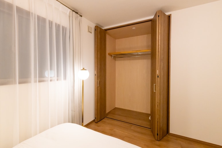 寝室３：ダブルベッド２台