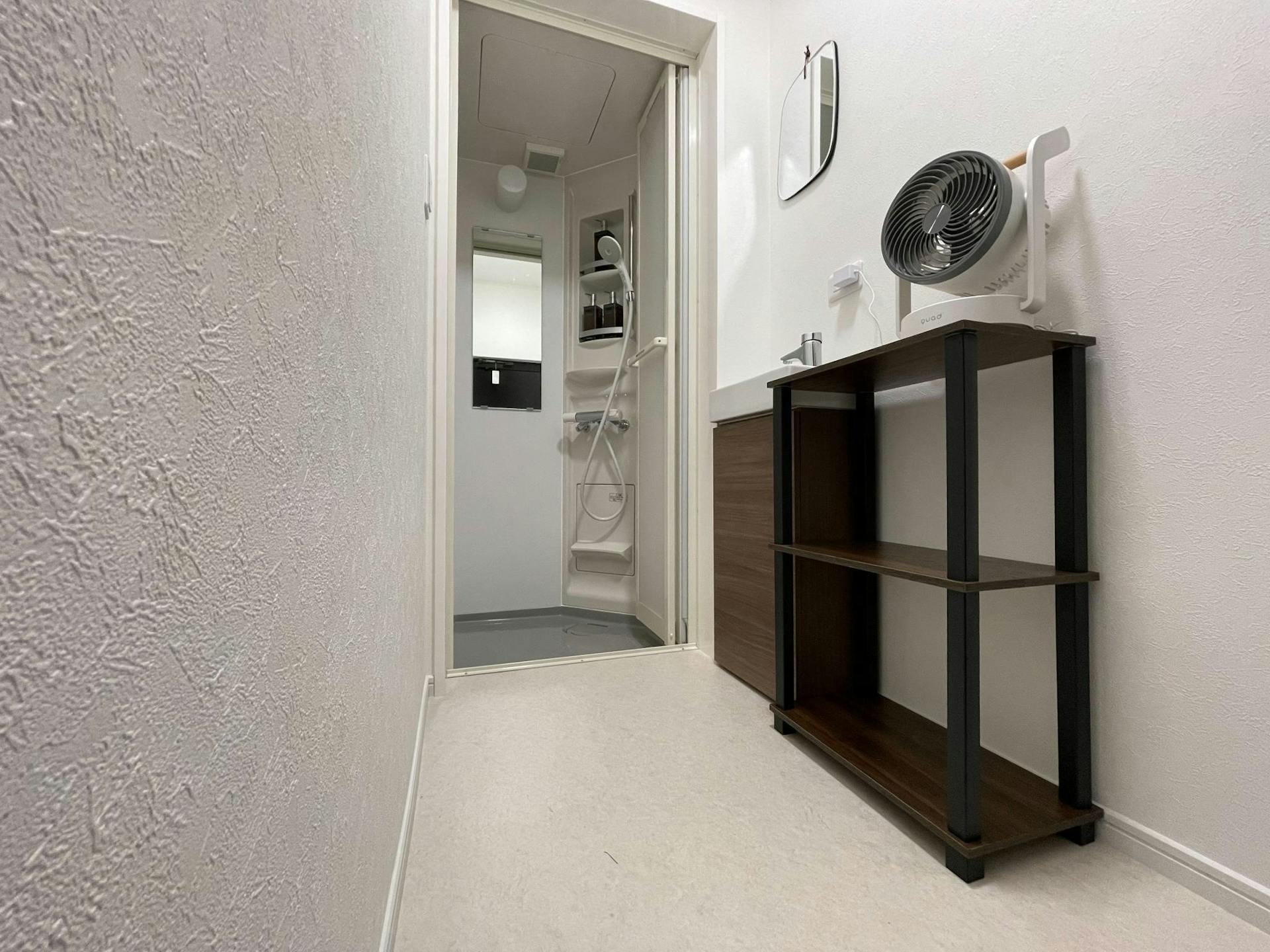 お部屋ごとの専用シャワールーム、専用トイレ