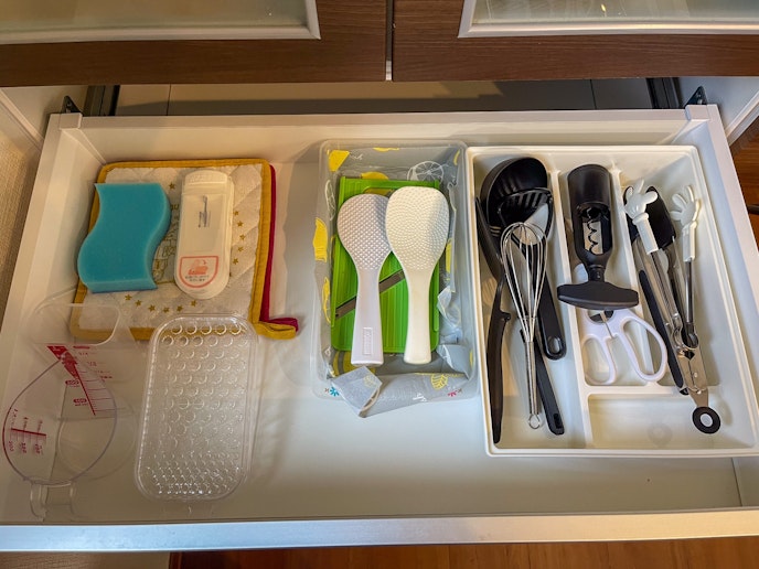 充実した調理器具が揃っており、料理を手軽に楽しむことができます