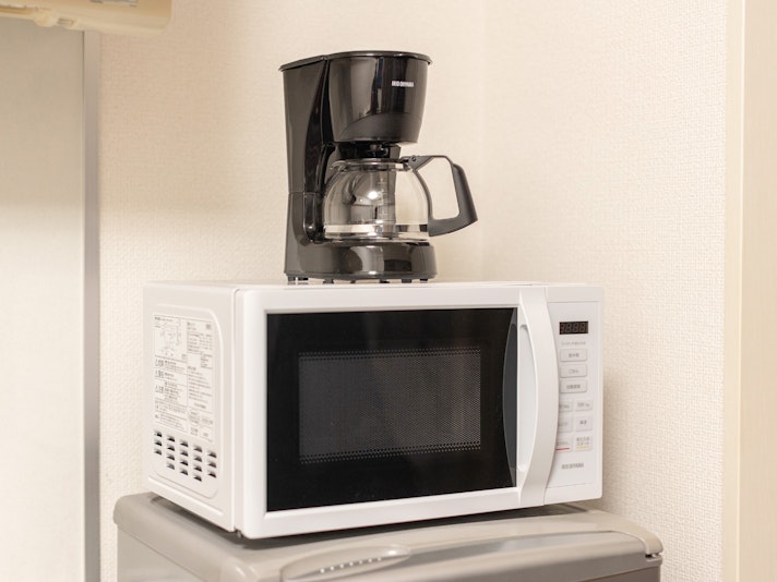 ・【キッチン】電子レンジやコーヒーメーカーのご用意もございます