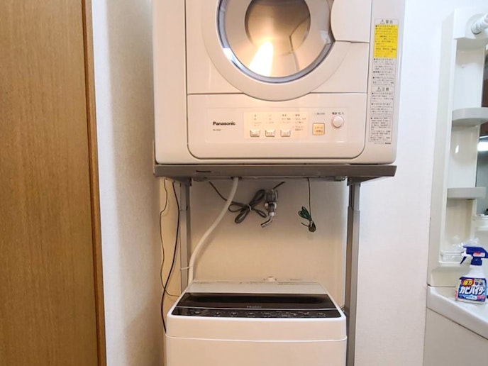 ・【洗面所】連泊しても安心！いつでもお洗濯ができます