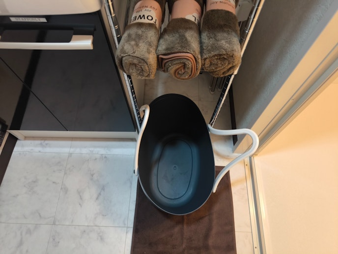 使用済みバスタオル類入れ