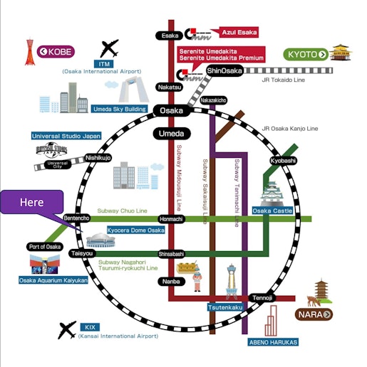 大阪市電車地図