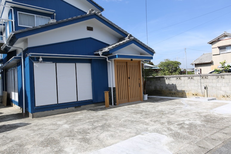 海をイメージした青いお家です　It&rsquo;s a blue house inspired by...