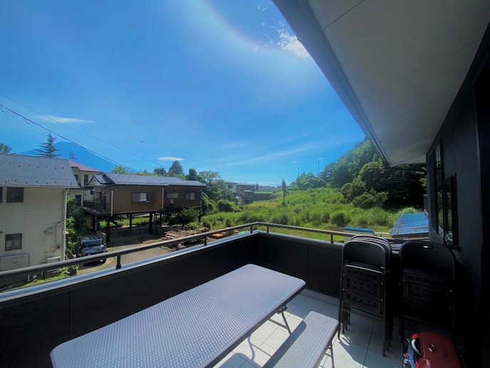 　ベランダからは雄大な眺め