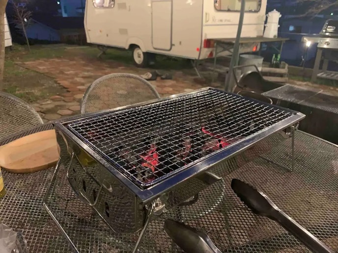 バーベキュー4名様までのご利用は卓上BBQグリルをご用意させて頂きます。