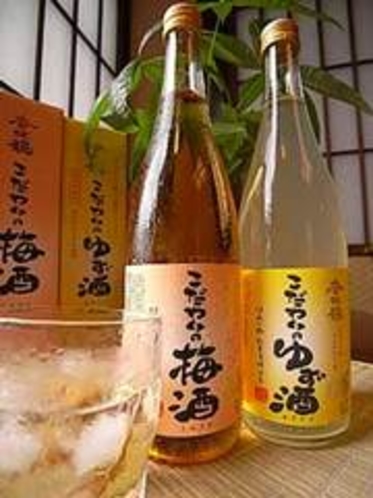 香住の地酒｢香住鶴：梅酒&ゆず酒｣