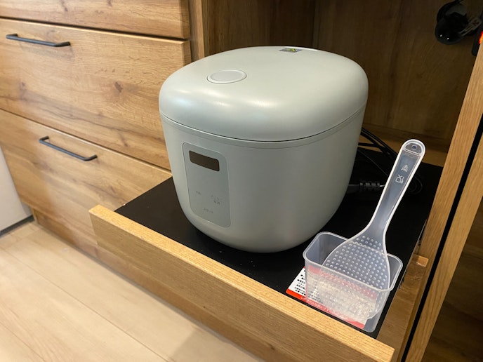 なんとお米も焚けちゃいます。※お米は持参してください。