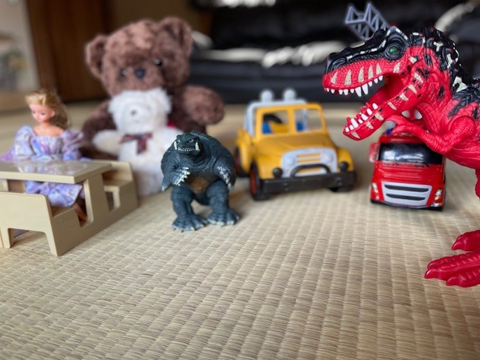 お子様向けオモチャご用意しております