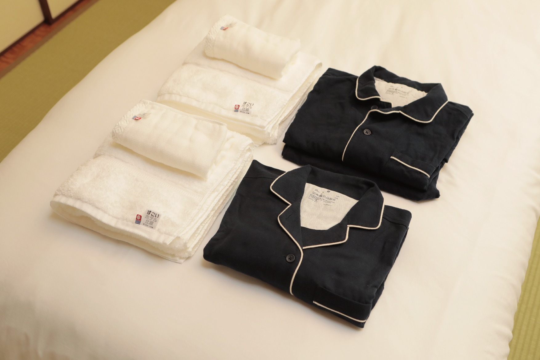 バスタオルや寝間着もご用意しております。