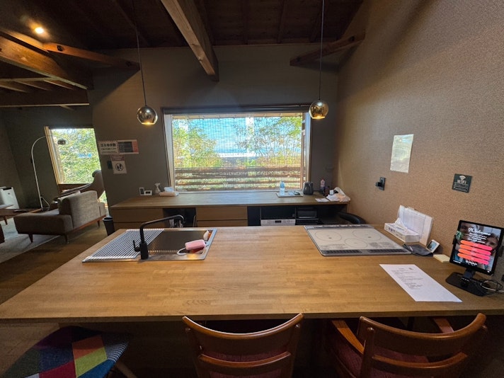 ペニュシュラン型の広々としたキッチン