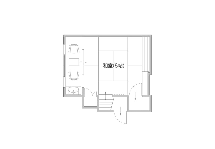 2階客室【綾】間取り