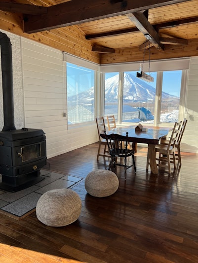 天気の良い日には羊蹄山が見えます。