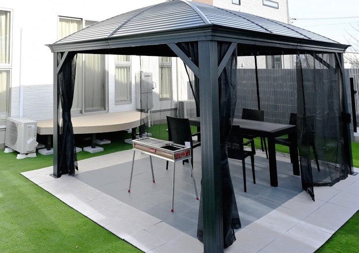 famille棟BBQエリア