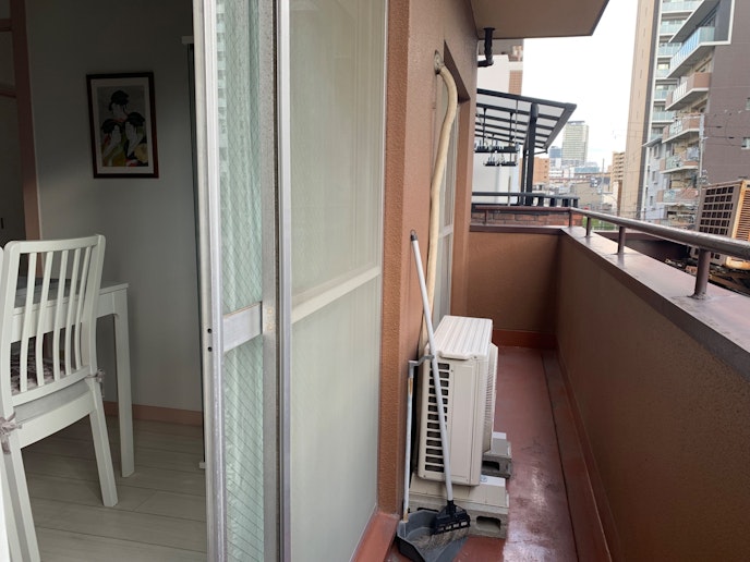 キッチンからベランダに出られます