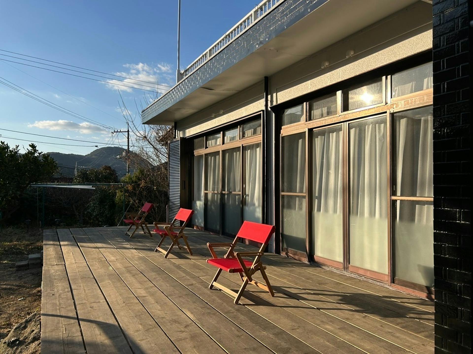 ウッドデッキ上のBBQは不可