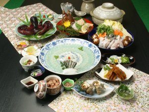 伊勢海老＆茹でたこ付き【とらふぐコース】【名鉄海上観光船10％OFF】