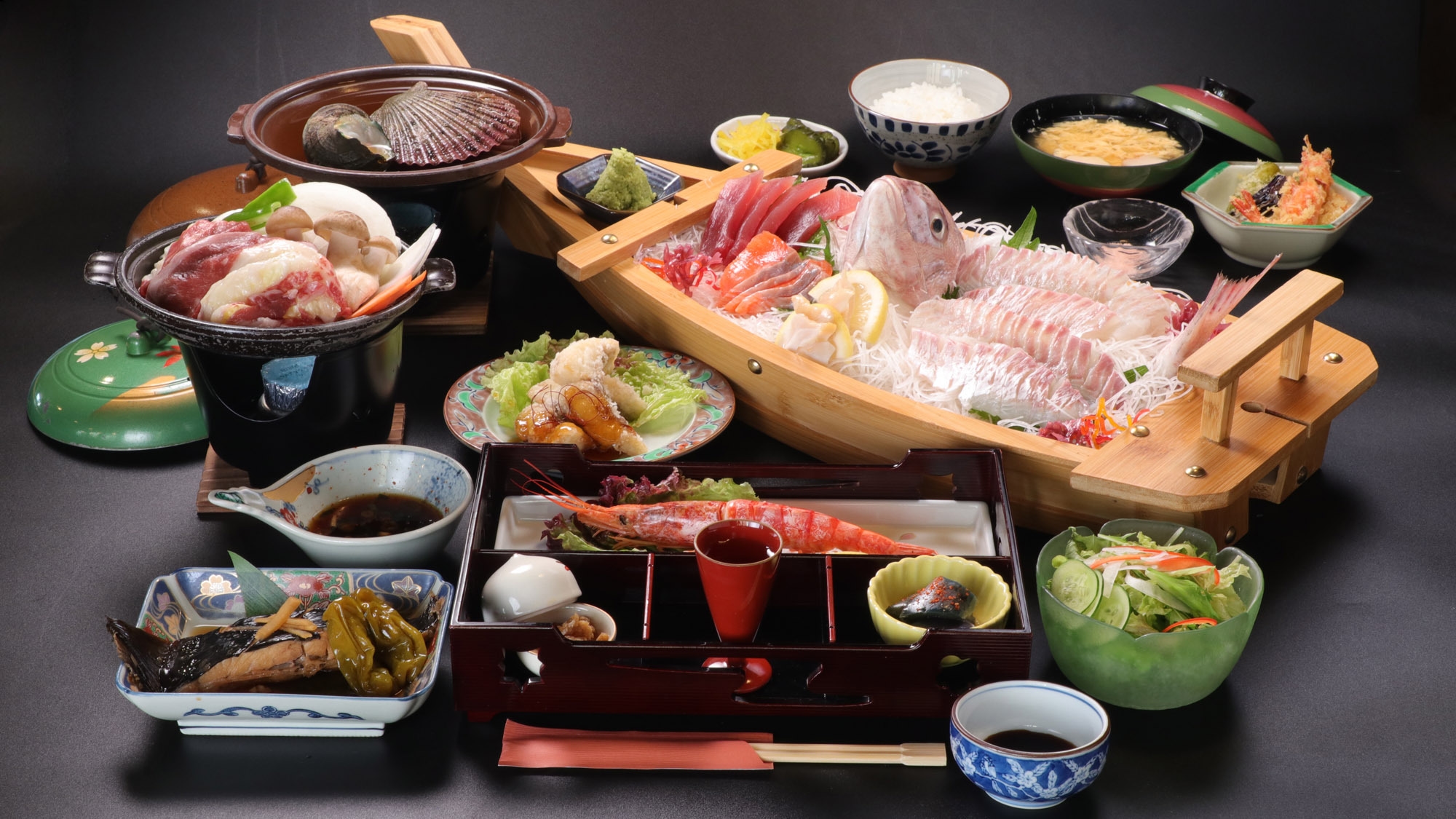 釣り時間16：00〜17：00◇　生け簀鯛釣り1尾つき＆日乃出御膳とあわびor和牛◇お子様歓迎◇