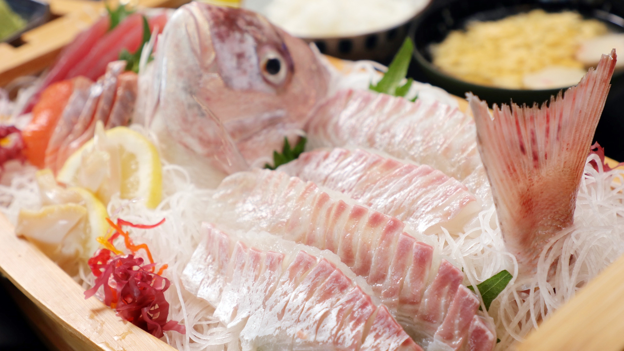 釣り時間16：00〜17：00◇　生け簀鯛釣り1尾つき＆日乃出御膳◇お子様歓迎◇