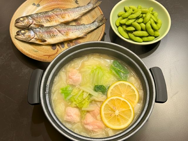 信玄鶏のゆず塩鍋