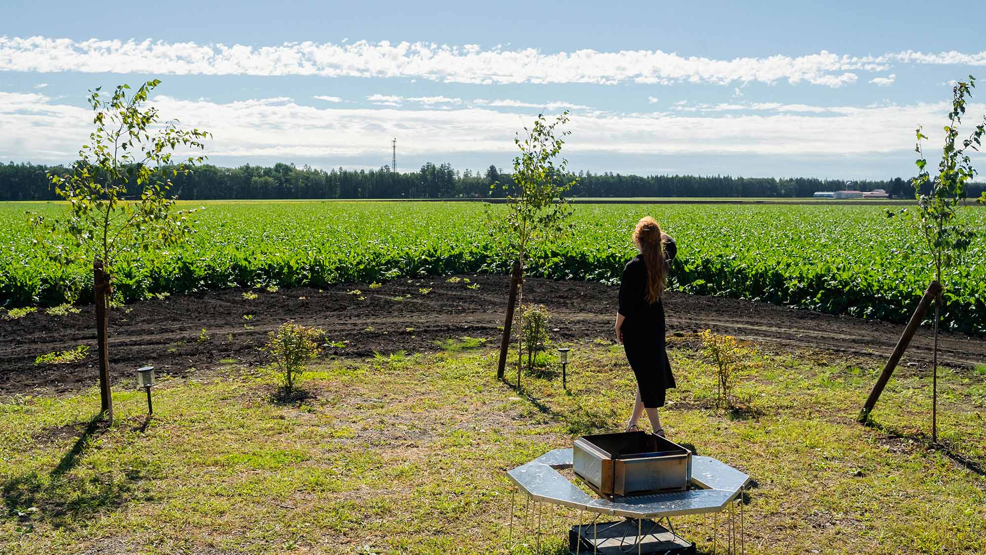 ・【庭】絶景を独り占め。美しい景色を味わいながらプライベートに焚火や外気浴、BBQを楽しみませんか
