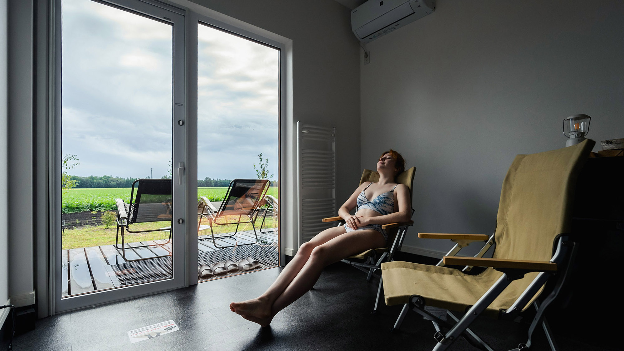 ・【サウナ】寒い日や悪天候の日は内気浴スペースをお使いください