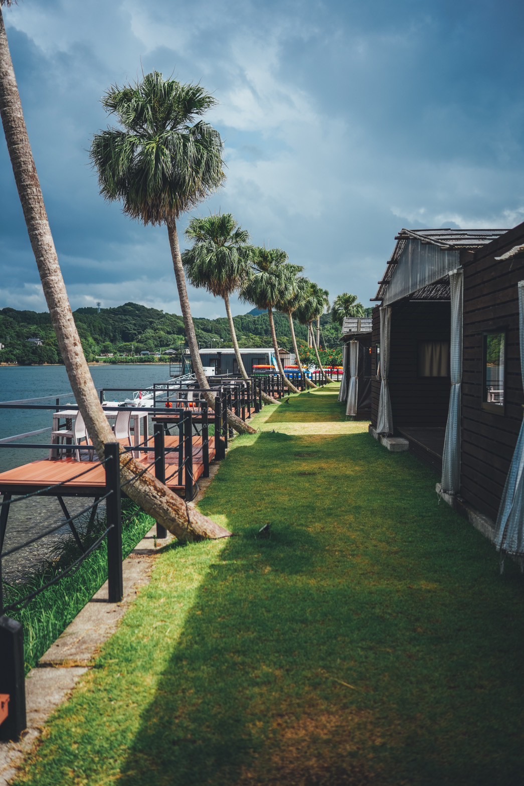お部屋の前の各部屋専用テラス