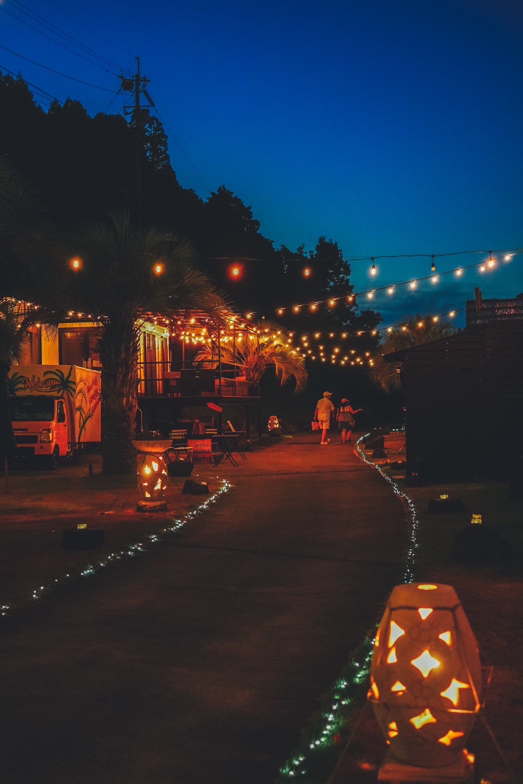 夜のイルミネーションタイム