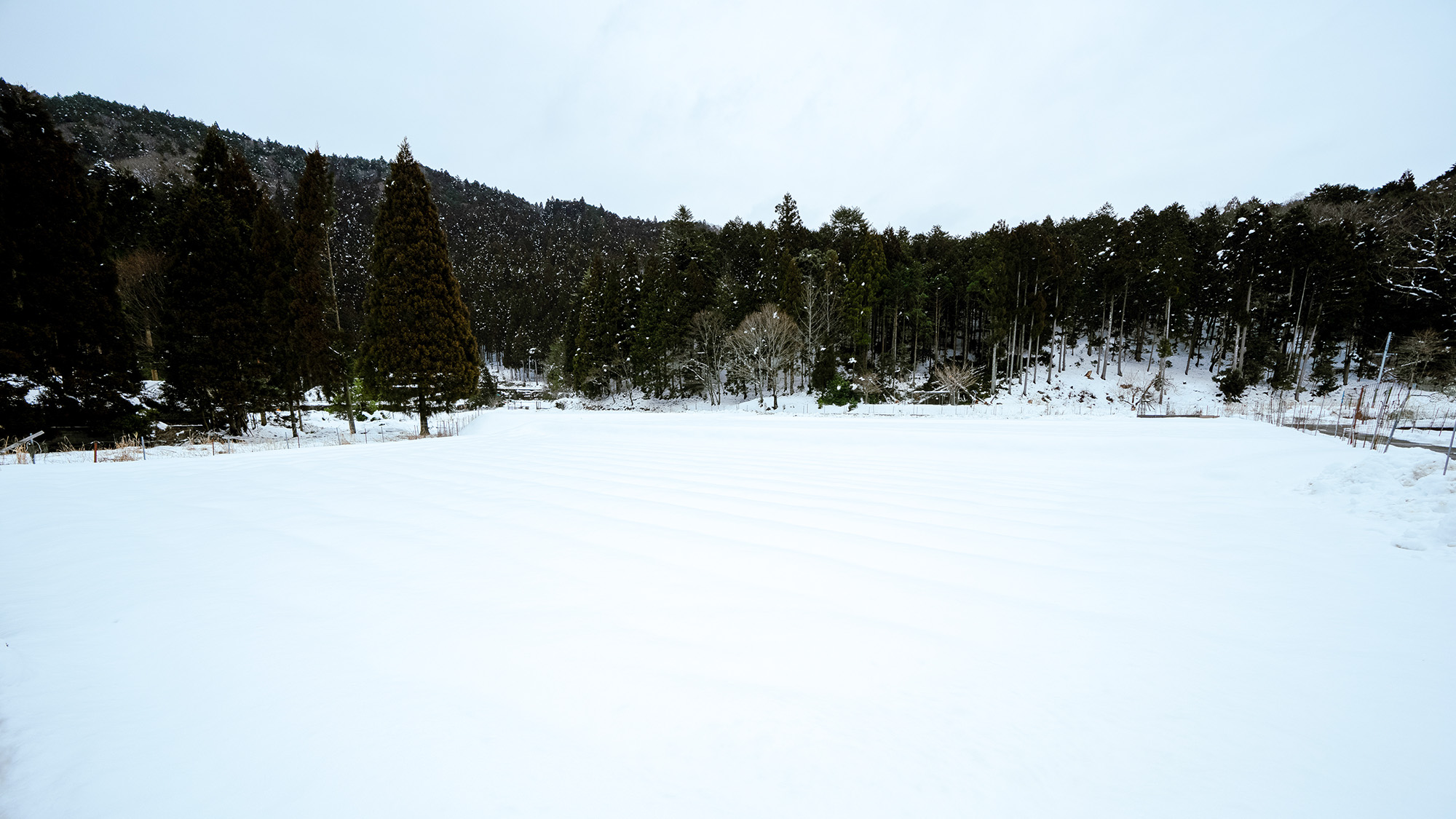 ・【周辺／冬】深く積もった雪の上を歩くたび、心地よい踏みしめる音が辺りに響きます
