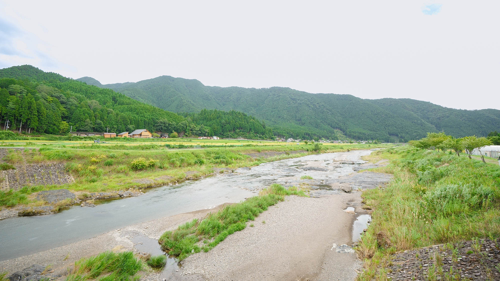 ・【周辺／夏】さわやかな風とのどかな風景を楽しみながら、川沿いの散策もおすすめです
