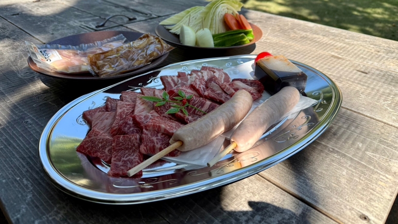 【早割30】＜BBQプラン＞1組限定ヴィラで食す国産和牛・伊勢の国健康豚付