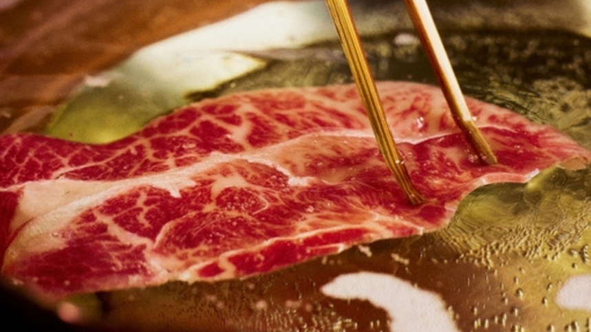 【早割30】 ＜至高のしゃぶしゃぶプラン ＞1組限定ヴィラで食す-A5ランク３種の和牛付き