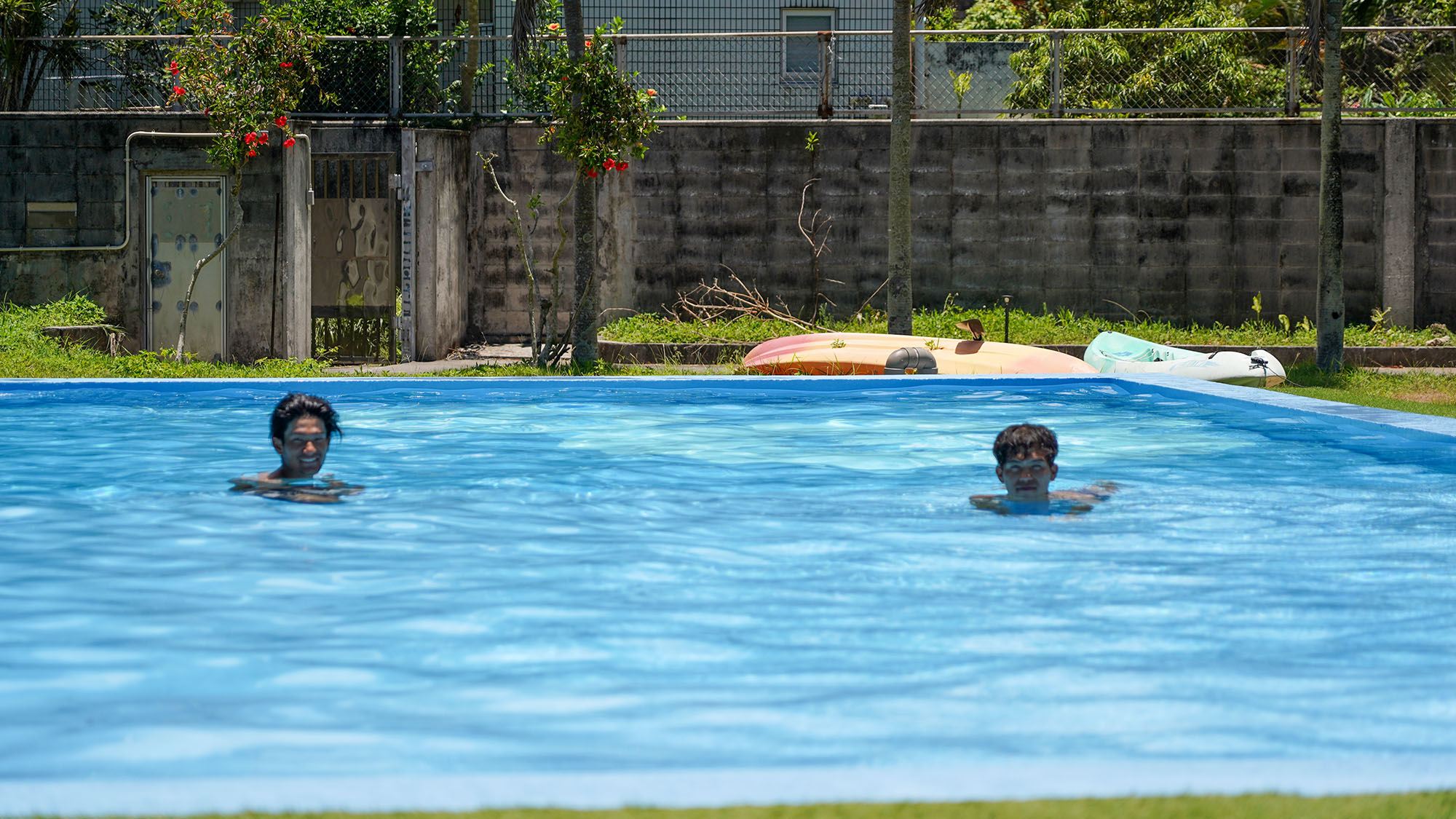 ・【プール】海で遊んで帰ってきたらそのままプールへ。プカプカのんびりお過ごしください