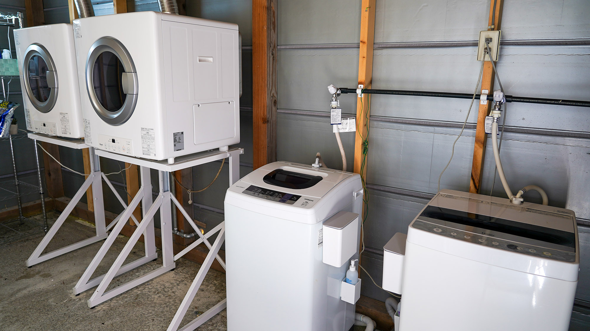 ・【ランドリー】長期滞在でも安心。少ない荷物で旅が楽しめます