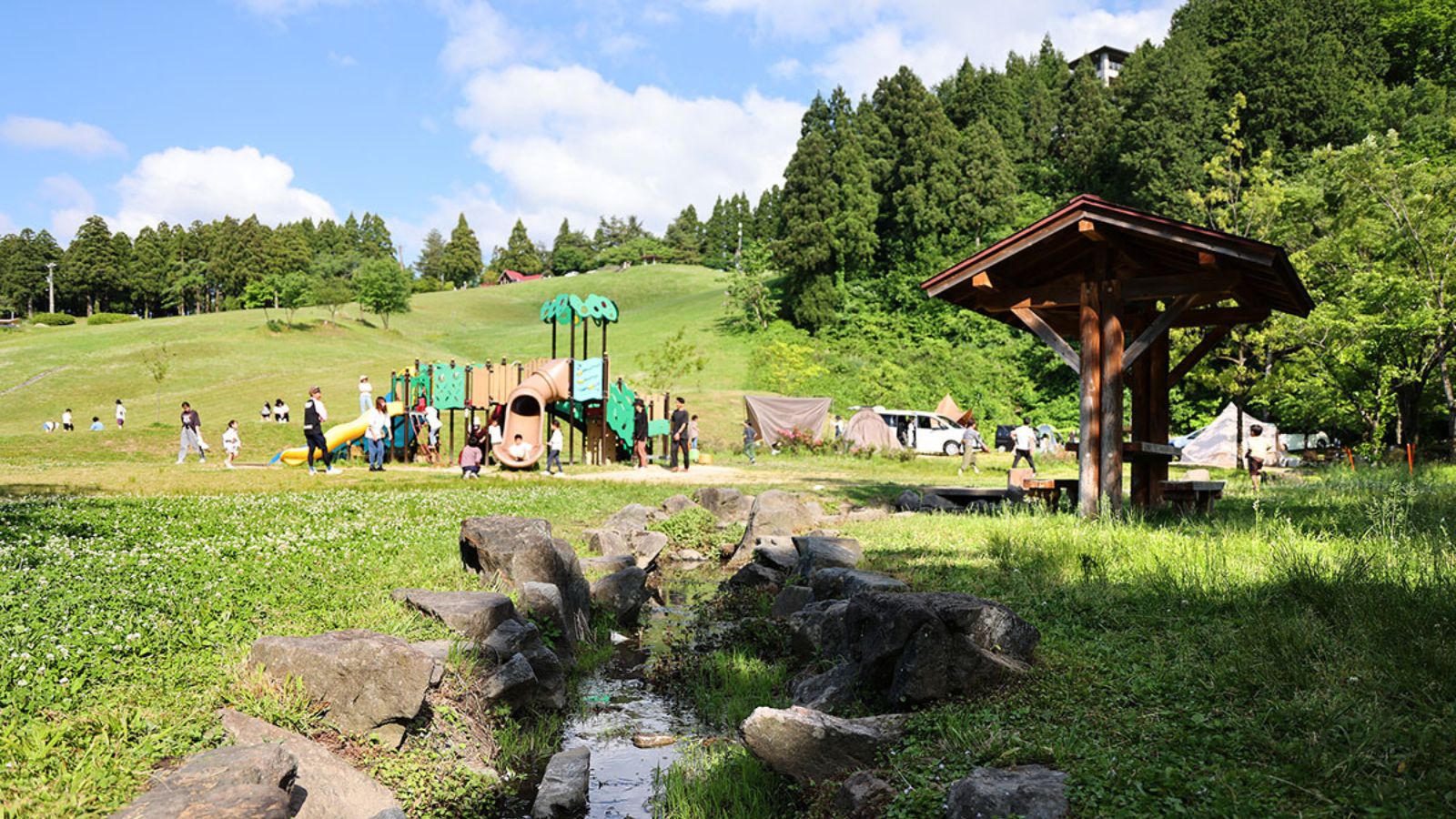 第１キャンプ場のピクニックエリア