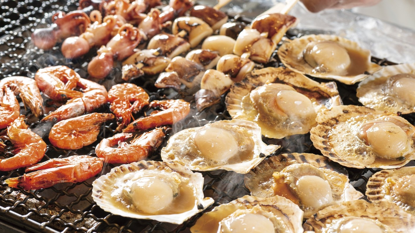 【タイムセール】ちょっと訳あり《9/24〜11/30限定》焼きたて浜焼き＆オータムスイーツバイキング