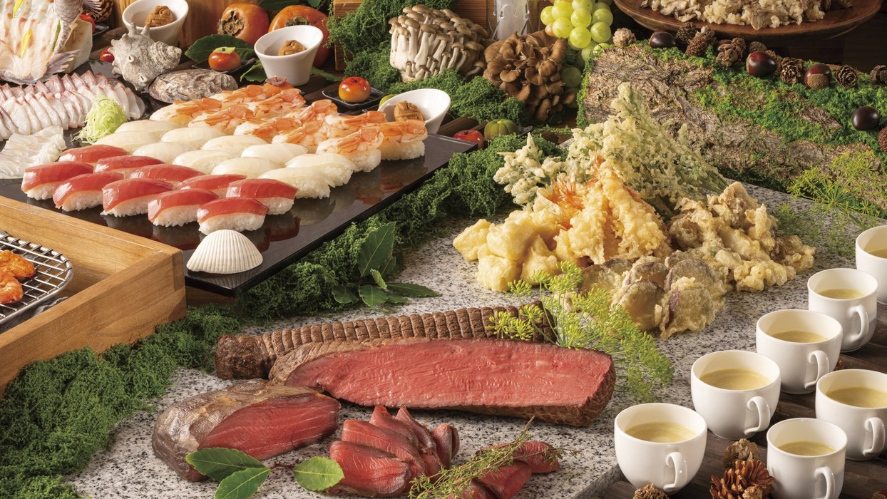 【タイムセール】ちょっと訳あり《9/24〜11/30限定》焼きたて浜焼き＆オータムスイーツバイキング