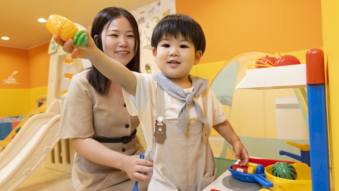 【ウェルカムベビーのお宿認定】お子様のお泊りデビューにもおすすめ！夕朝食バイキング付プラン！